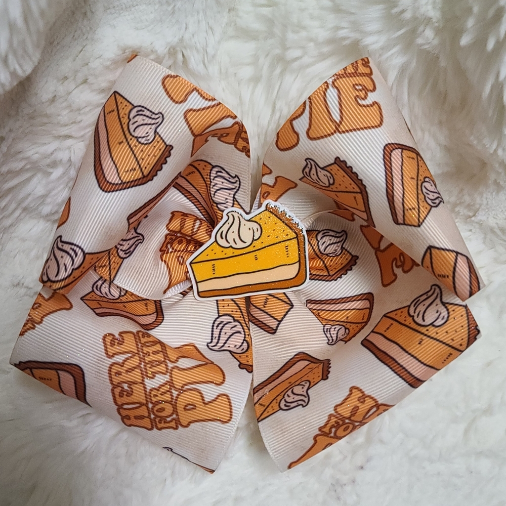 Here for the pie jumbo hair bow